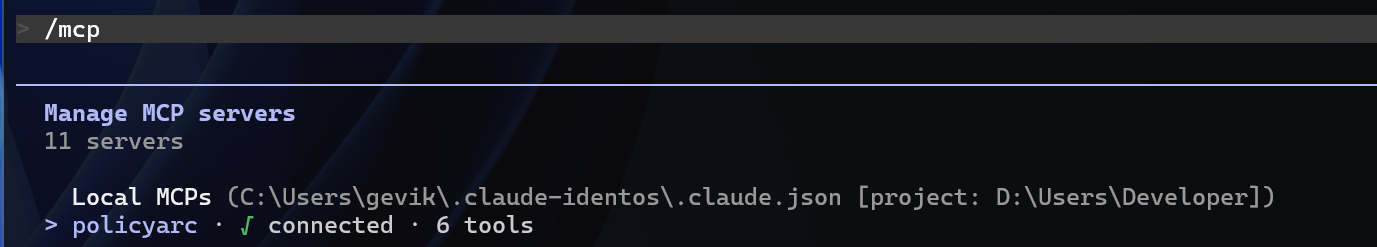 Tools list header